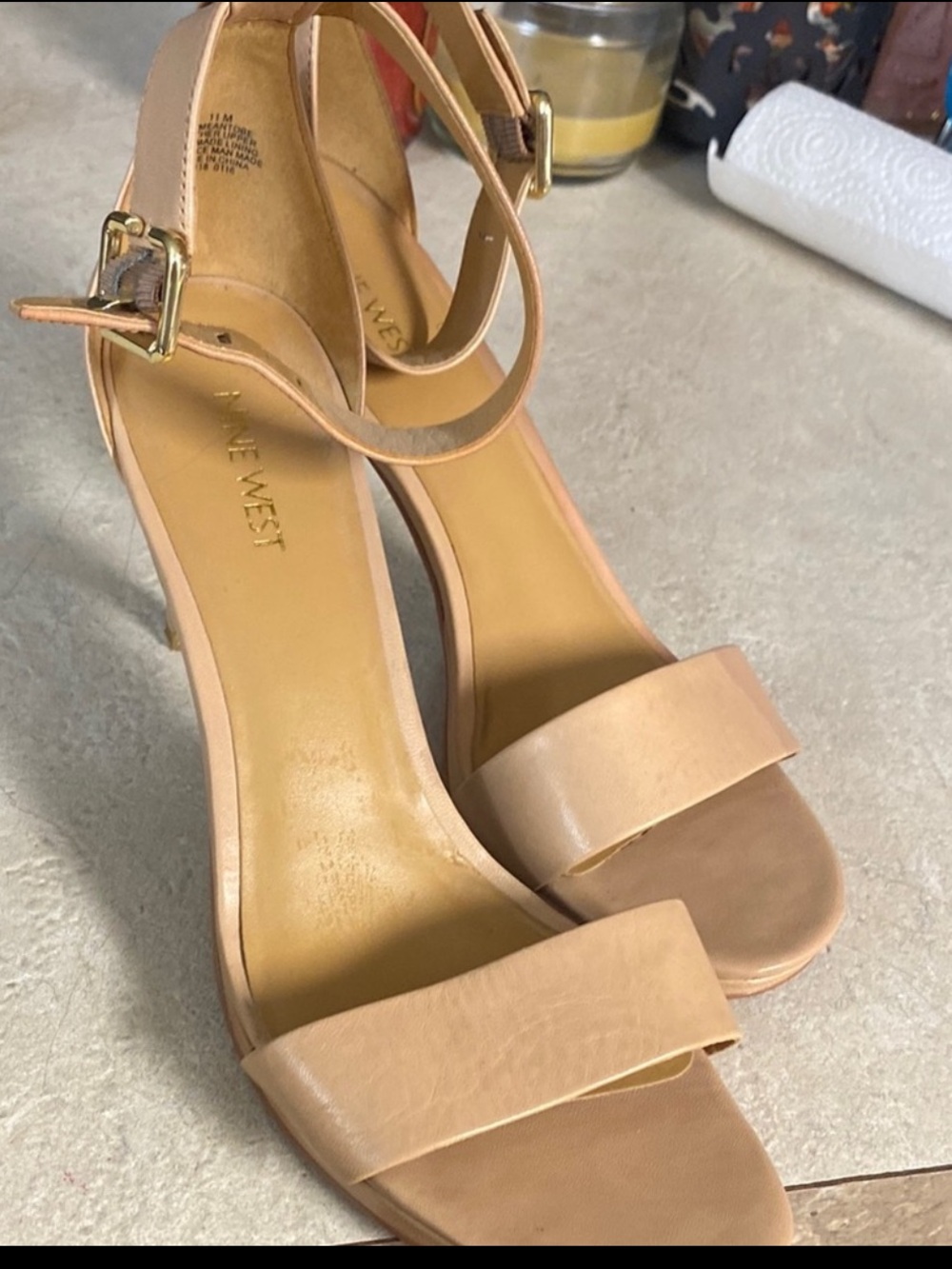 Nine West Tan Leather Upper Shoes